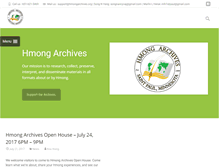 Tablet Screenshot of hmongarchives.org